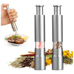 Set X2 Molinillo Pimentero Acero Inox Pimienta Salero Piston