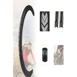 Neumatico Bicicleta 700x35c Plegables Hibrido Pistero Llanta Negro Pistero Fixie