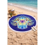 Toalla De Playa Redonda Piscina Microfibra Diseño Varios