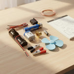 Kit Experimento Cientifico Luz Ventilador Circuito Elctrico