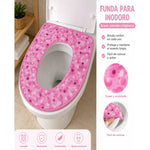 Cubre Asiento Funda Lavable Cálida Inodoro Taza Wc Baño