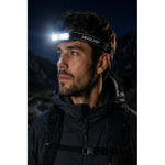 Linterna Frontal Recargable Led Con 2 Luces Para Cabeza Blanca Negra