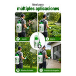 Fumigador De Espalda Pulverizador 5 Litros Manual Jardín Verde Lima
