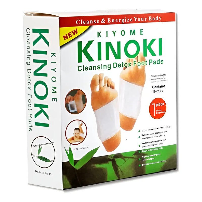 100 Parches Desintoxicantes Para Pies Kinoki Alivia Estres