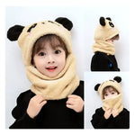 Gorro Con Bufanda Para Bebé Niña Niño Panda Algodon Invierno