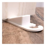Par De Topes Para Puertas A Piso Con Gancho Color Blanco
