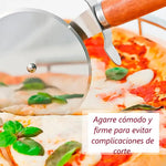 Cortador Para Pizza Con Mango De Madera Y Acero Clara