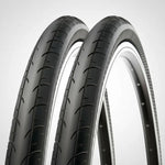Pack 2 Neumaticos Bicicleta Aro 700 X 23c Ruta Fixie Urbano Negro