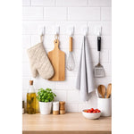 Ganchos De Pared Autoadhesivo Multiuso Colgador 6 Piezas Blanco