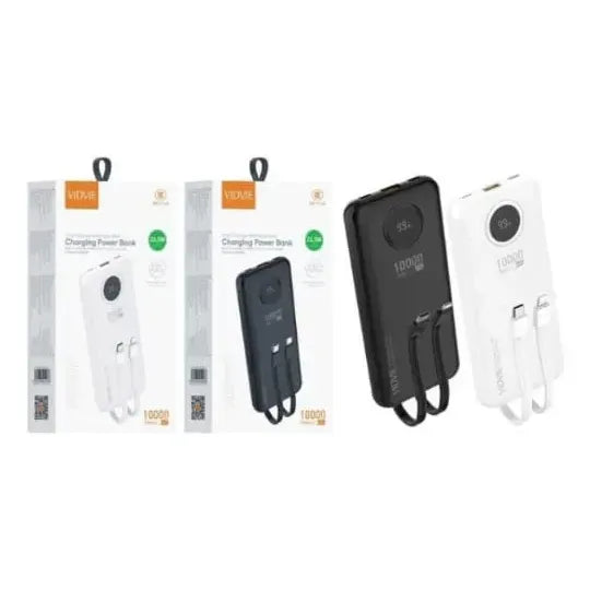 Power Bank Vidvie 20000mah 22.5w Carga Rápida 2en1 Negro Negro