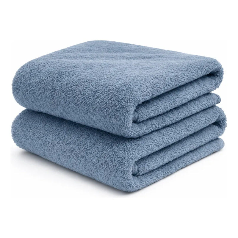 Toalla De Baño Microfibra Alta Absorcion Secado Rapido Azul