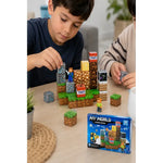 Minecraft Set Cubos Magnéticos Caja Pixel Diseños 32 Piezas 32 Minecraf