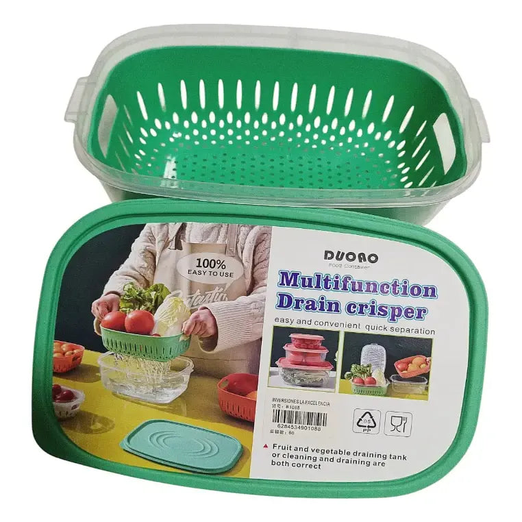 Taper Escurridor De Vegetales Frutas Multifuncional Con