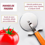 Cortador Para Pizza Con Mango De Madera Y Acero Clara