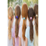 Set 12 Colets Elastico De Tul Para El Cabello Tornasol Niñas Surtidos Colorido Tornadol