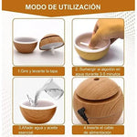 Humidificador Difusor De Aroma Purificador De Aire 200 Ml