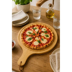 Tabla Para Picar Pizza De Bambu Con Mango Pizzera 45x32cm