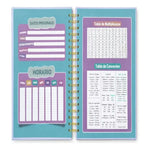 8 Cuaderno Universitario 100 Hojas Espiral Doble 7mm Colores Varios