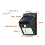 Foco LED Solares Exterior Luz Solar Sensor