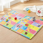 Alfombra Infantil De Letras Animales Y Frutas En Goma Eva Colorido Abecedario Numero Frutas