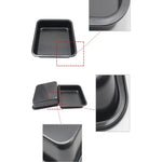 Molde Antiadherente Cuadrado Para Hornear Pasteles 25cm Negro
