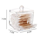 Caja Dispensadora De Hisopo Transparente De Acrílico Transparente Caja