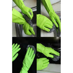 Guantes De Cocina Limpieza Impermeable Largos Multiuso Verde