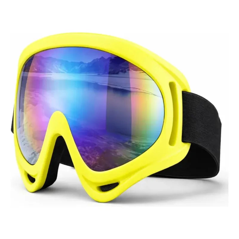 Antiparra De Nieve Lentes Para Ski Y Snowboard Gafas Esquiar Amarillo Flourecente Tornasol