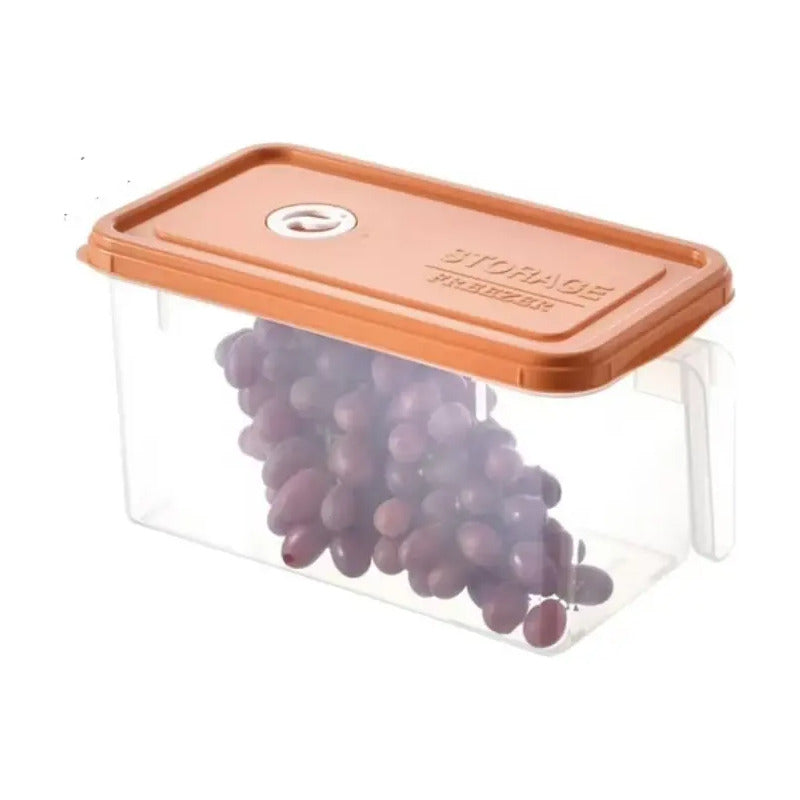 Caja Organizadora Para Refrigerador Con Tapa Y Mango Color