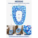 Cubre Asiento Funda Lavable Cálida Inodoro Taza Wc Baño