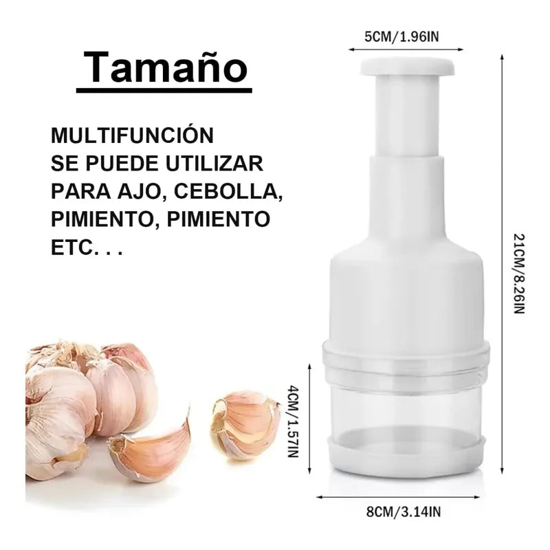 Picadora Manual Prensa De Mano Para Ajo Cebolla Pimiento