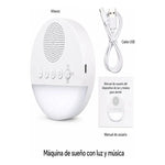 Maquina Ruido Blanco Para Bebe Con Luz Nocturna Sueño Bebe Blanco