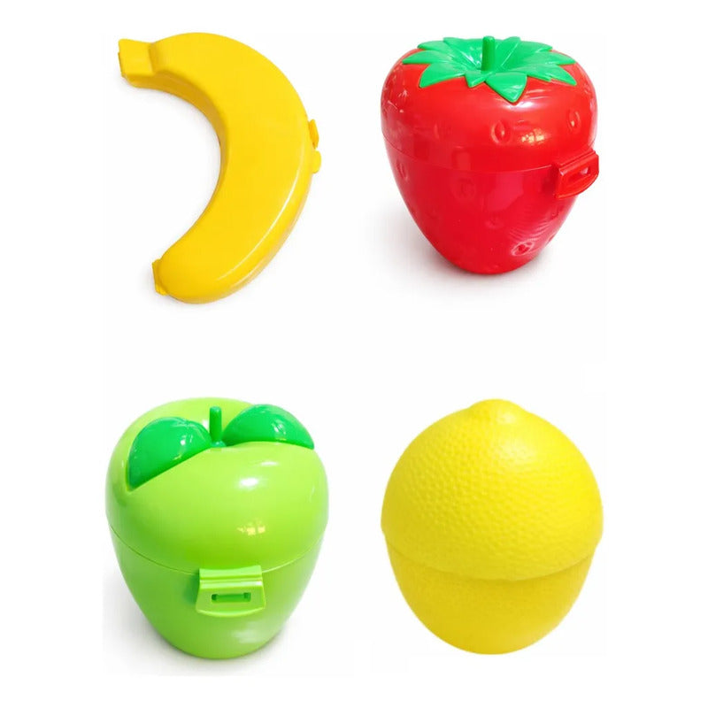 5 Contenedores Conservación Frutas Verduras Refrigerador Set