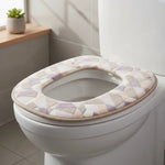 Cubre Asiento Funda Lavable Cálida Inodoro Taza Wc Baño