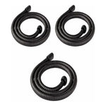 X3 Manguera Flexible Negro Repuesto Ducha Extensible 1,5mtrs Negro
