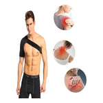 Soporte Hombro Adulto Calidad Manguito Rotador + Compresa Negro Unica Ajustable