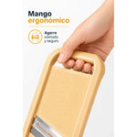 Cortador De Verduras Mandolina Manual Rebanador Acero Crema
