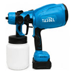Pulverizador De Pintura Pistola Pintar Inalámbrica 800w Azul
