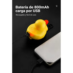 Luz Para Bicicleta Recargable Bocina Pato Amarillo Linterna Surtido