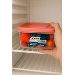 Set De 4 Taper Hermetico Contenedore Cuadrado Alimento 830ml Surtidos