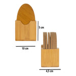 Pack 6 Posavasos De Madera Elegantes Con Aislamiento Termico