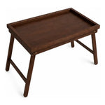 Bandeja Desayuno Con Patas Plegable Para Cama Sofa De Bambu Marrón Oscuro