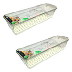 Organizador Para Refrigerador Cocina 2 Contenedor Con Tapa Transparente