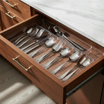 X2 Organizador Cubiertos Utensilios Servicios Cocina Cajones Transparente