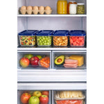 Set De 4 Taper Hermetico Contenedores Cuadrado Alimento 1.5l
