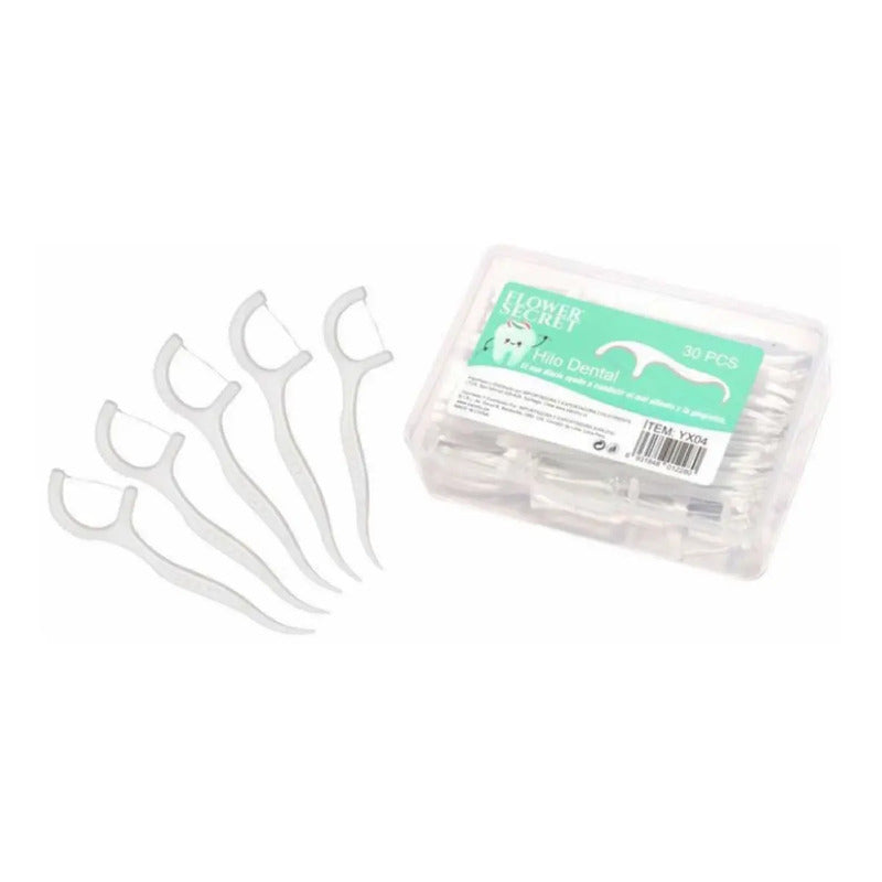 Flower Secret Hilo Dental Interdental 90 Unidades Blancas