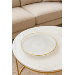 Bandeja Acrilica Transparente Para Servir Decorativa Redonda