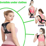 Corrector De Postura De Espalda Acolchada Unisex Ajustable