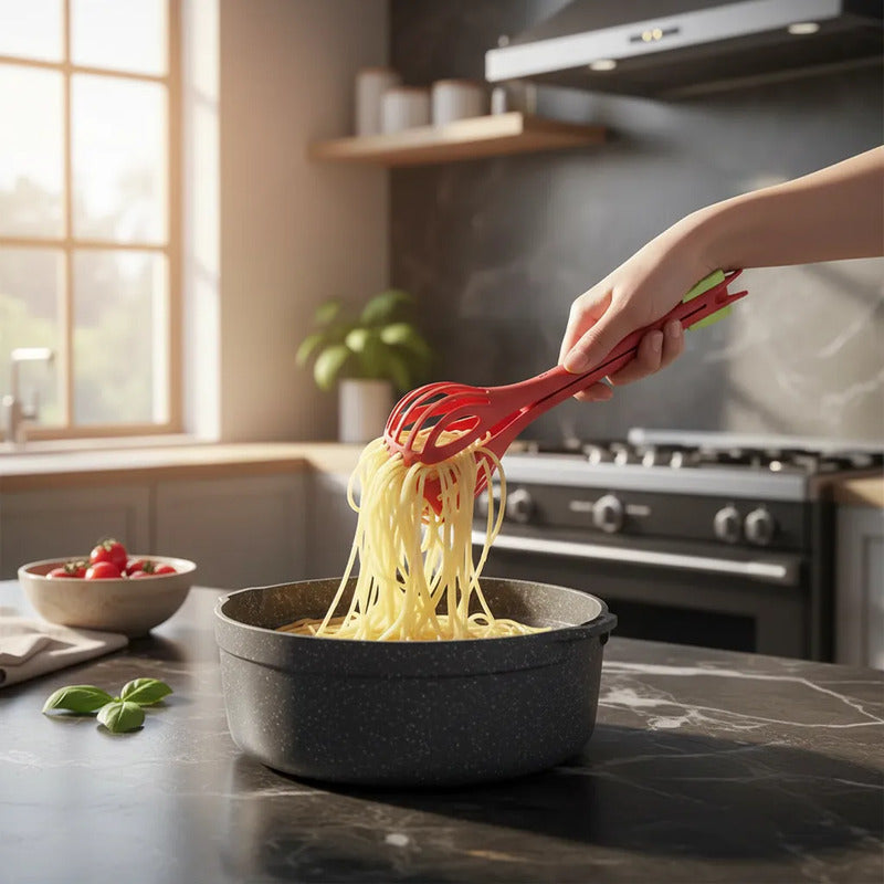 Pinza Para Espaguetis Pastas Y Alimentos Uso Multifuncional