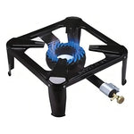 Cocinilla A Gas Camping 1 Plato Color Negro Acero